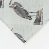 Great Blue Heron Fleece Deken (Hoek)