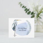 Great Blue Heron Florida Nieuw startadres wijzigen Aankondigingskaart (Staand voorkant)