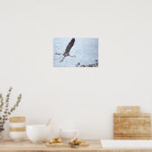 Great Blue Heron Flying Poster (Keuken)