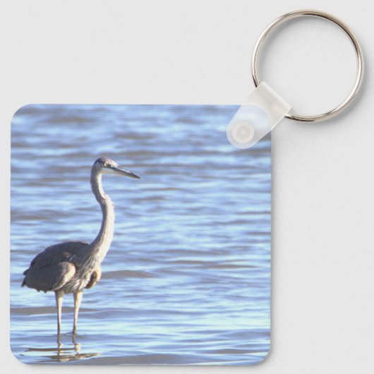 Great Blue Heron Foto Sleutelhanger (Achterkant)