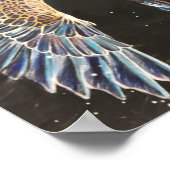 Great Blue Heron Gevist Poster (Hoek)