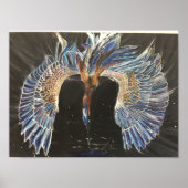 Great Blue Heron Gevist Poster (Voorkant)