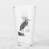 Great Blue Heron Glas (Achterkant)