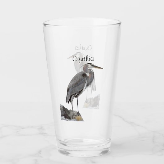 Great Blue Heron Glas (Voorkant)