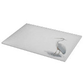 Great Blue Heron Glass Cutting Board Snijplank (Hoek)