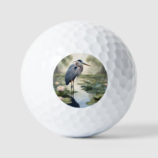 Great Blue Heron Golfballen (Voorkant)
