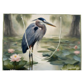 Great Blue Heron Groot Cadeauzakje (Achterkant)
