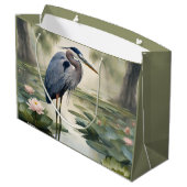 Great Blue Heron Groot Cadeauzakje (Achterkant Gekanteld)