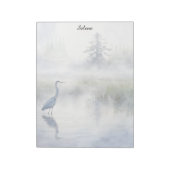 Great Blue Heron in a Salt Marsh Notepad Notitieblok (Linkerzijde)