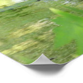 Great Blue Heron in een vijver - Poster (Hoek)