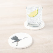 Great Blue Heron in Flight Sandstone Onderzetter (Zijkant)