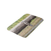 Great Blue Heron in Lake ChamPlain Badmat (Gekanteld)