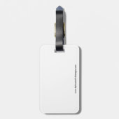 Great Blue Heron in Lake ChamPlain Bagagelabel (Achterkant verticaal)