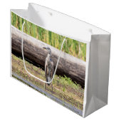 Great Blue Heron in Lake ChamPlain Large Cadeautasje (Voorkant Gekanteld)