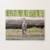 Great Blue Heron in Lake ChamPlain Legpuzzel (Horizontaal)
