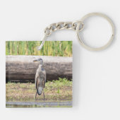 Great Blue Heron in Lake ChamPlain Sleutelhanger (Achterkant)