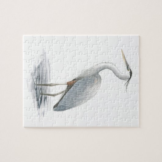 Great Blue Heron Jigzaag Puzzle Legpuzzel (Horizontaal)