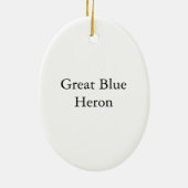 Great Blue Heron, John Audubon Keramisch Ornament (Achterkant)