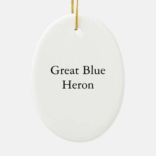 Great Blue Heron, John Audubon Keramisch Ornament (Achterkant)