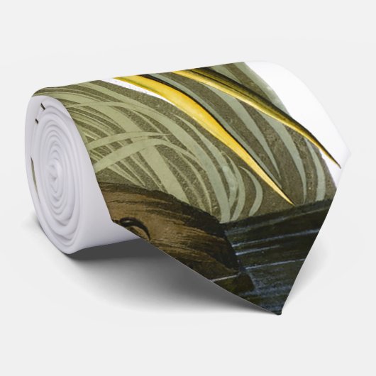 Great Blue Heron, John James Audubon Fine Stropdas (Opgerold)