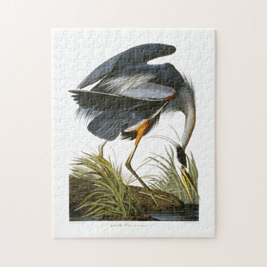 Great Blue Heron, John James Audubon Legpuzzel (Verticaal)