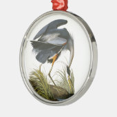 Great Blue Heron, John James Audubon Metalen Ornament (Links)