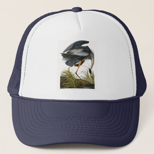 Great Blue Heron, John James Audubon Trucker Pet (Voorkant)
