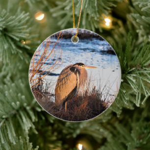 Great Blue Heron Keramisch Ornament