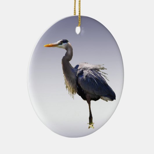 Great Blue Heron Keramisch Ornament (Rechts)