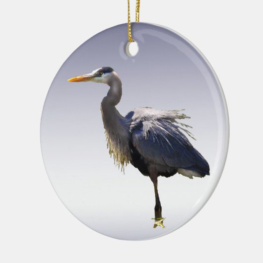 Great Blue Heron Keramisch Ornament (Links)