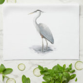 Great Blue Heron Kitchen Towel Theedoek (Gevouwen)