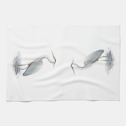 Great Blue Heron Kitchen Towel Theedoek (Horizontaal)
