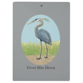 Great Blue Heron Klembord (Achterkant)