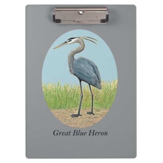 Great Blue Heron Klembord (Voorkant)
