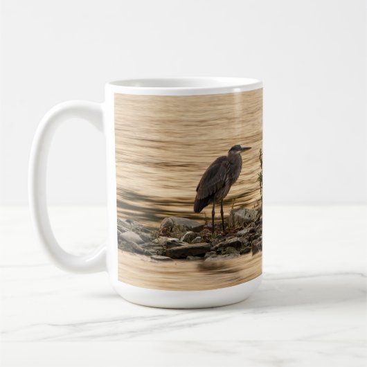 Great Blue Heron Koffiemok (Links)