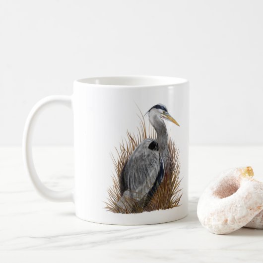 Great Blue Heron Koffiemok (Met donut)