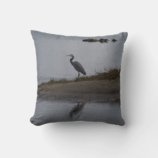 Great Blue Heron Kussen (Voorkant)