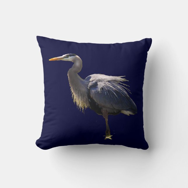 Great Blue Heron Kussen (Voorkant)