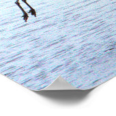 Great Blue Heron Landing Poster (Hoek)