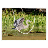Great Blue Heron Large Cadeautasje (Achterkant)