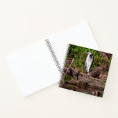 Great Blue Heron Log Photo Notitieboek Journal (Binnen)