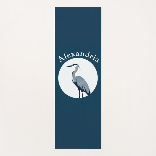 Great Blue Heron Logo Yogamat (Voorkant)