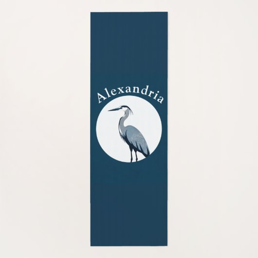 Great Blue Heron Logo Yogamat (Achterkant)