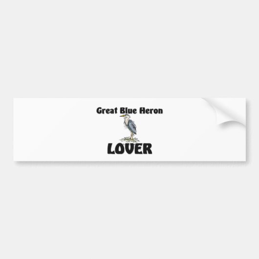 Great Blue Heron Lover Bumpersticker (Voorkant)