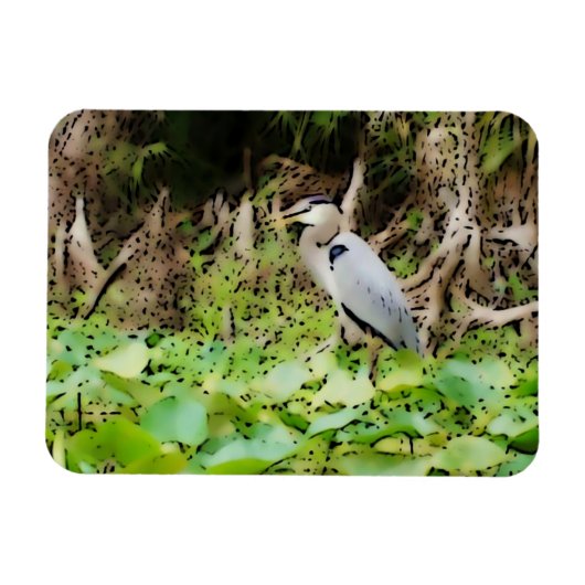 Great Blue Heron Magneet (Horizontaal)