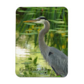 Great Blue Heron Magnet Magneet (Verticaal)