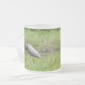 Great Blue Heron Matglas Koffiemok (Voorkant links)