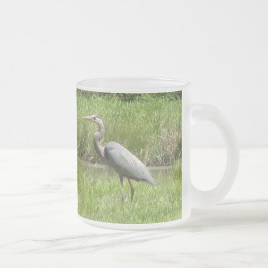 Great Blue Heron Matglas Koffiemok (Rechts)