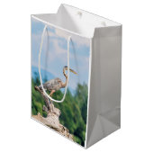 Great Blue Heron Medium Cadeauzakje (Voorkant Gekanteld)