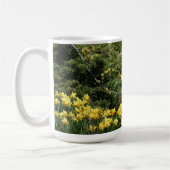 Great Blue Heron met Daffadoils Koffiemok (Links)